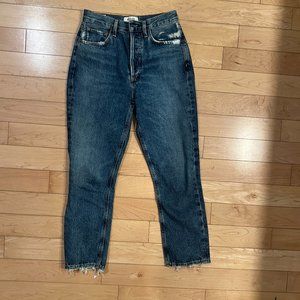 NWOT AGOLDE RILEY HIGH RISE STRAIGHT CROP IN FREQUENCY